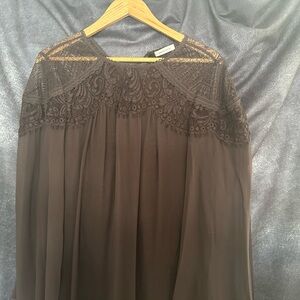 Rebecca Taylor Dark Olive Long Sleeve Dress